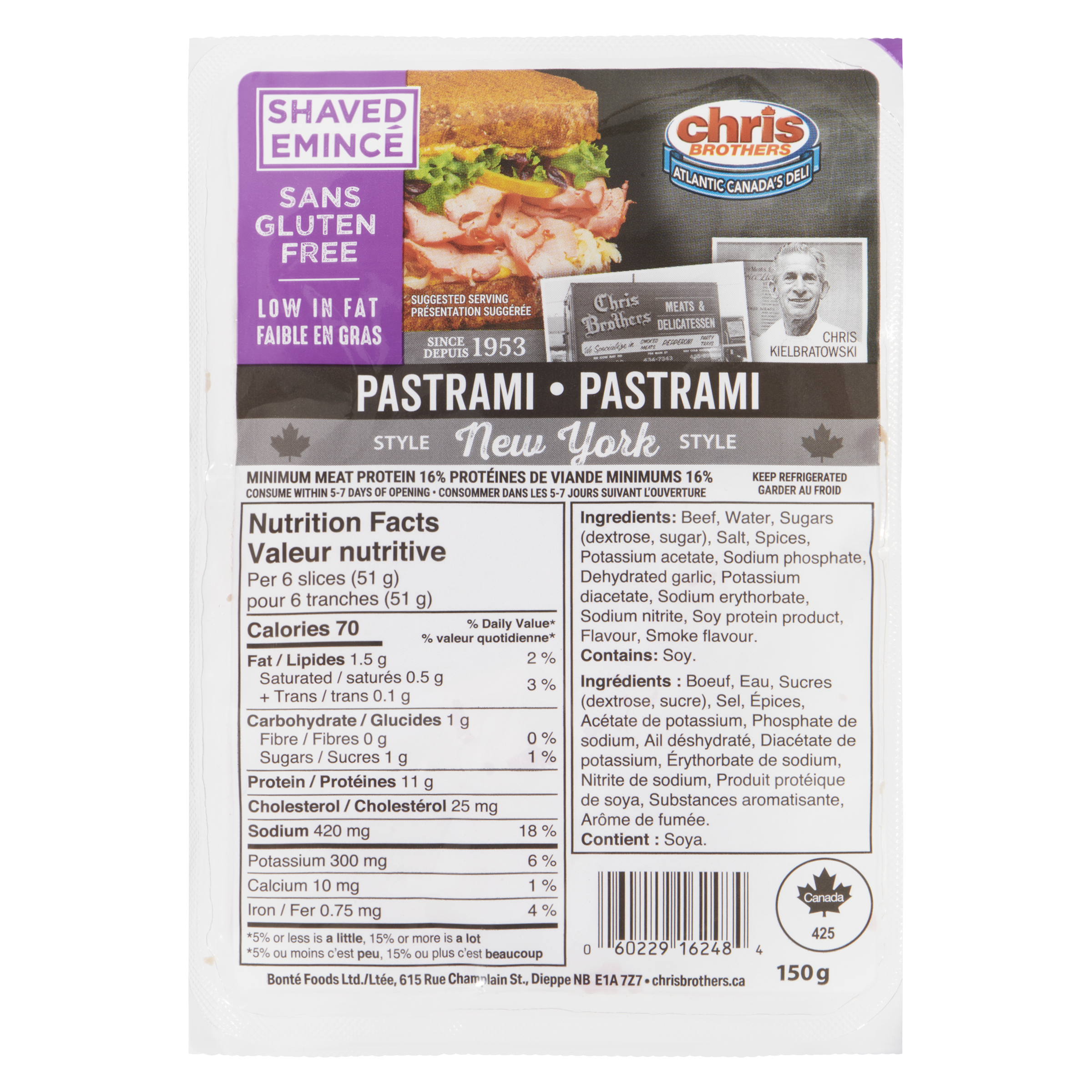 (GF)CB SHAVED PASTRAMI